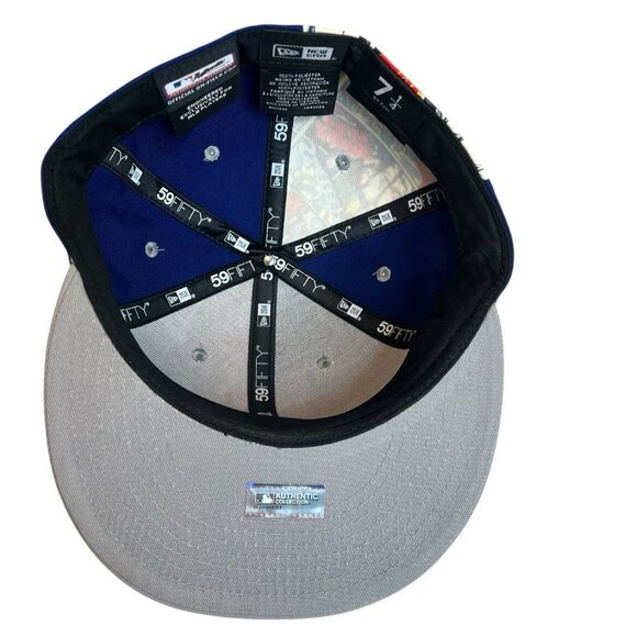 New Era 59FIFTY Los Angeles Dodgers Diamond Hero On-Field Fitted Hat 7 1/4 Rare - Picture 7 of 7